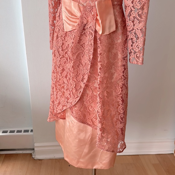Vintage pretty in pink lace dress - Picture 5 of 10